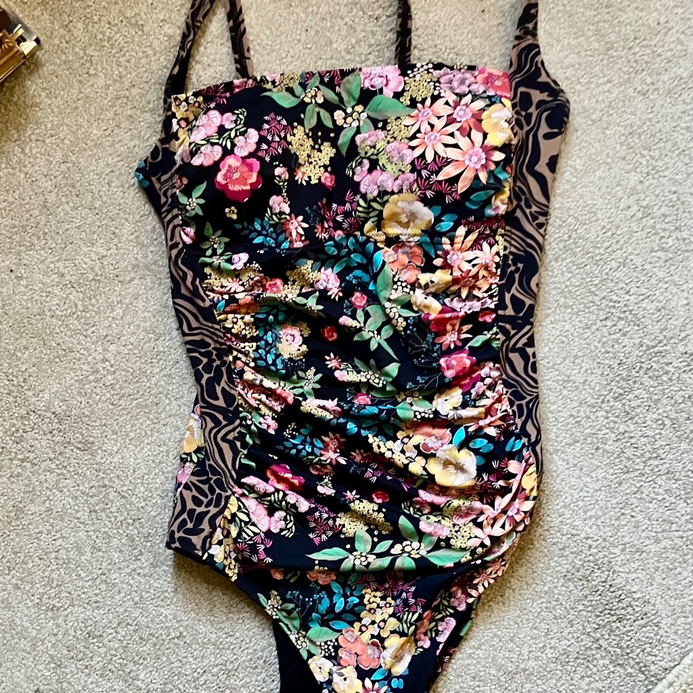 Johnny Was One-Piece Bathing Suit NWOT